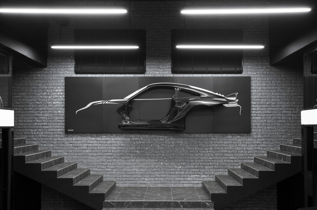  Porsche 992 Stinger GTR Carbon Edition WALL ARTWORK from carbon and titanium