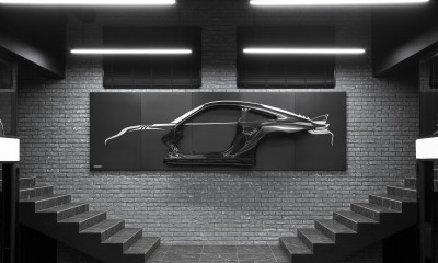  Porsche 992 Stinger GTR Carbon Edition WALL ARTWORK from carbon and titanium