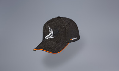 TOPCAR DESIGN Black / Grey & Orange Line baseball cap