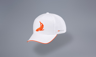 TOPCAR DESIGN White / Orange Edition baseball cap