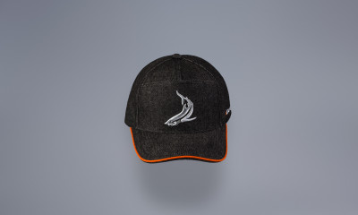 TOPCAR DESIGN Black / Grey & Orange Line baseball cap