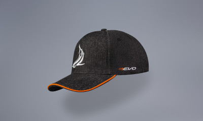 TOPCAR DESIGN Black / Grey & Orange Line baseball cap