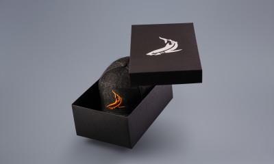 TOPCAR DESIGN Black / Orange Line baseball cap