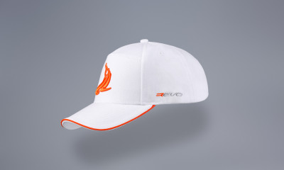 TOPCAR DESIGN White / Orange Edition baseball cap