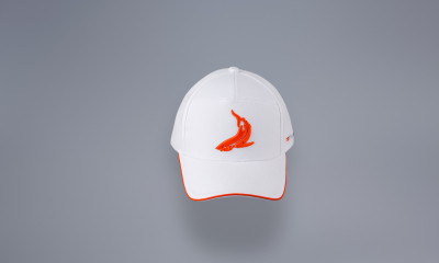 TOPCAR DESIGN White / Orange Edition baseball cap