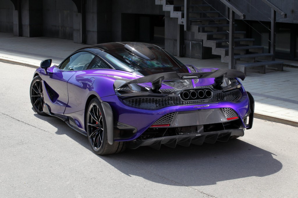 Purple McLaren 765 LT with 4x4 twill carbon parts / TopCar