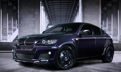 Very aggressive looking BMW X6 E71 modified by Lumma Design as CLR