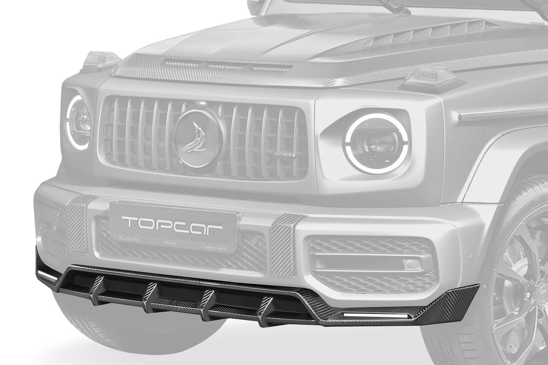 TopCar Design Part 21 Shark Logo Cover for Mercedes G-Class